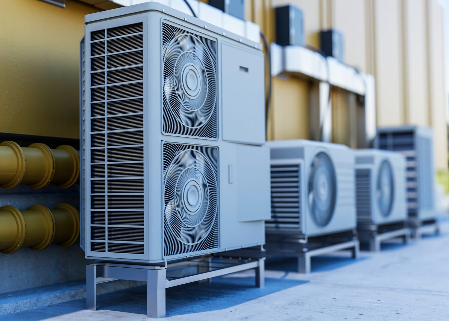 Moderne Wärmepumpe für energieeffizientes Heizen